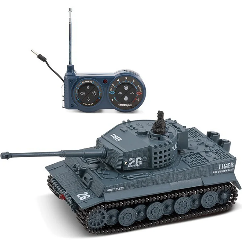 Remote Control Mini Tank 1:72 Simulation German Tiger Tank Military Model With Sound Mini Tank Remote Control Car Children\'s Toy