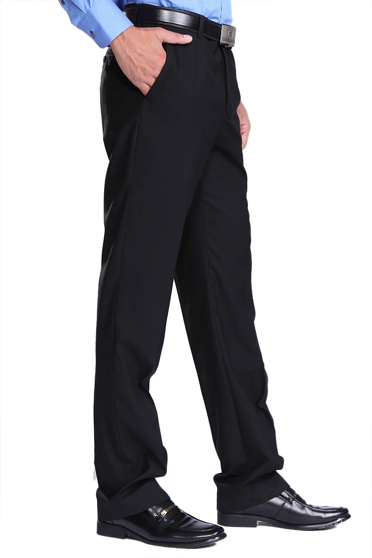 Straight Legged Pants Chef Pants for  Men Work Overalls Black Staff Frock Trousers