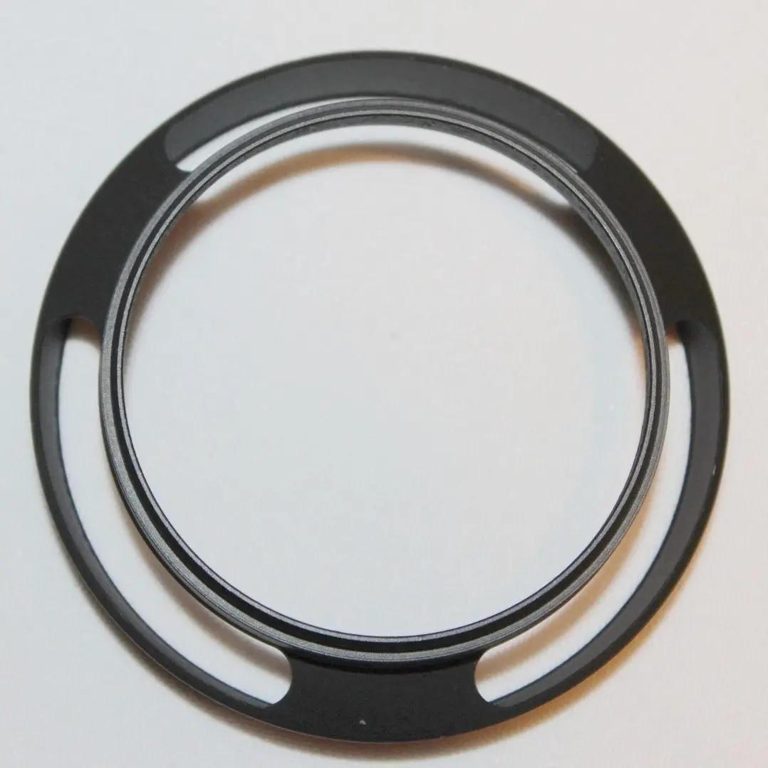 Parasol de lente de Metal curvado con ventilación, 62mm, para Leica, Leitz, Panasonic, Pentax, Olympus, color negro
