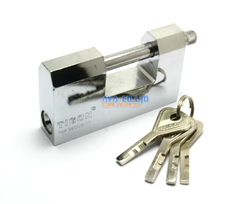 

Warehouse Door 90mm Security Lock Padlock w 4 Pcs Keys