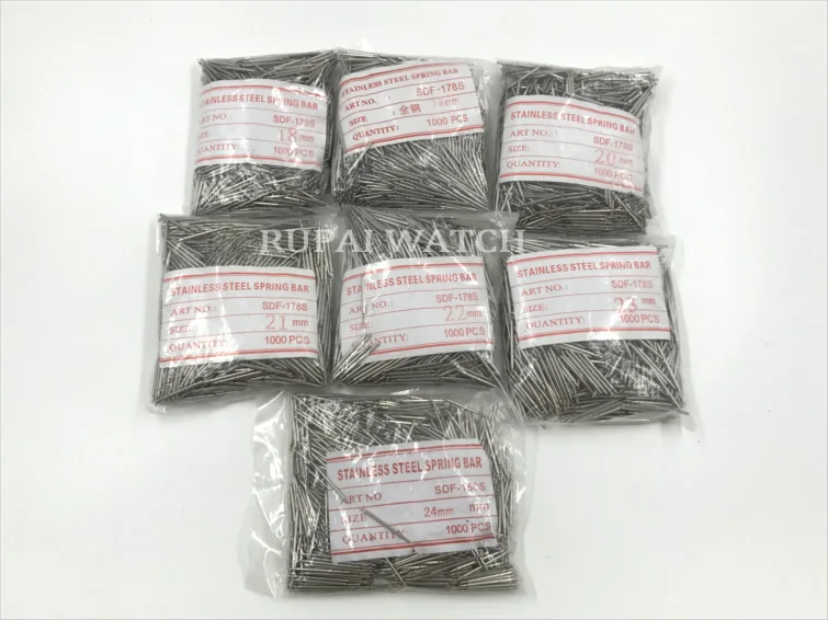 

Wholesale 1000PCS/bag 21mm-30mm SDF-178 Stainless Steel Watch Spring Bar Link Pins Tool diameter 1.78MM