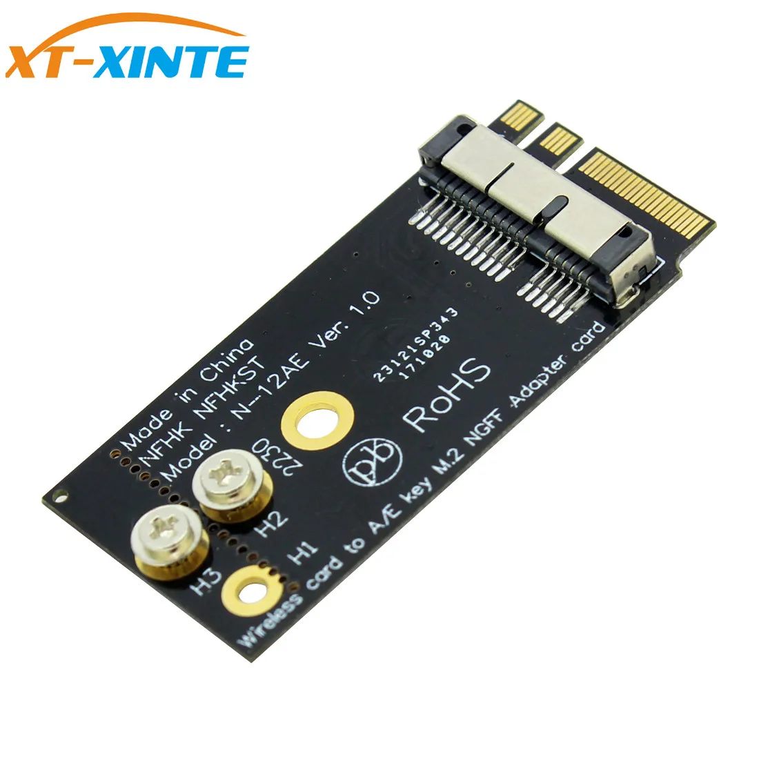 XT-XINTE BCM94360CS2 BCM943224PCIEBT2 A/E Key Adapter Card Module 12+6 Pin Wireless WIFI Speed for NGFF 2230 M.2 Connector