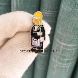 Masonic Apron Lapel Pin Cartoon Ceremonial Suit Brooch New Arrival Hot Soft Enamel Pins Badge Metal Craft Meme Gift