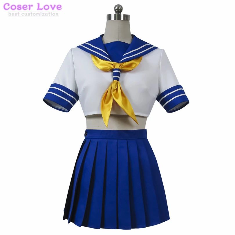 Ikki Tousen Kanu Unchou School Uniform Sailor Suit Performance Cosplay Costume Halloween CarnIval New Years Christmas Costume