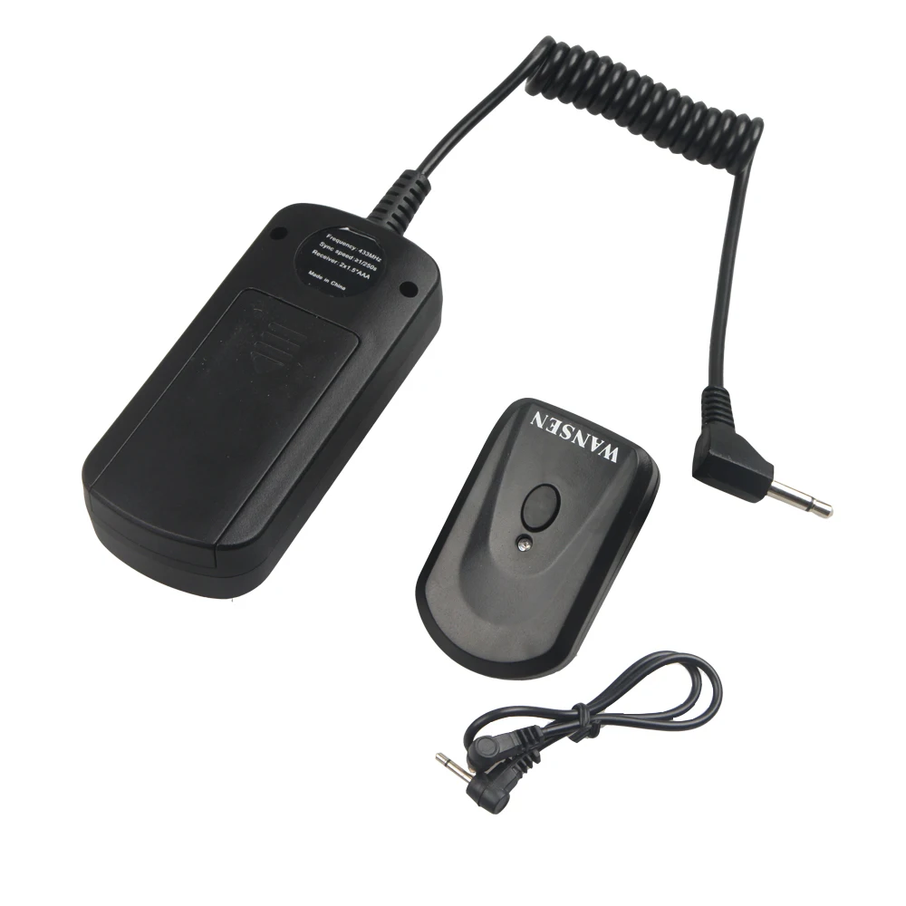 1 قطعة WanSen DC-04 4 قنوات لاسلكية/راديو فلاش الزناد الارسال مع 2 استقبال مجموعة ل ستروب