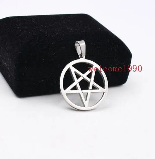 fate love Choose style Lot 5pcs Stainless Steel 30mm size pentagram Pendant charms high Polished for Mens XMAS GIFTS Cool