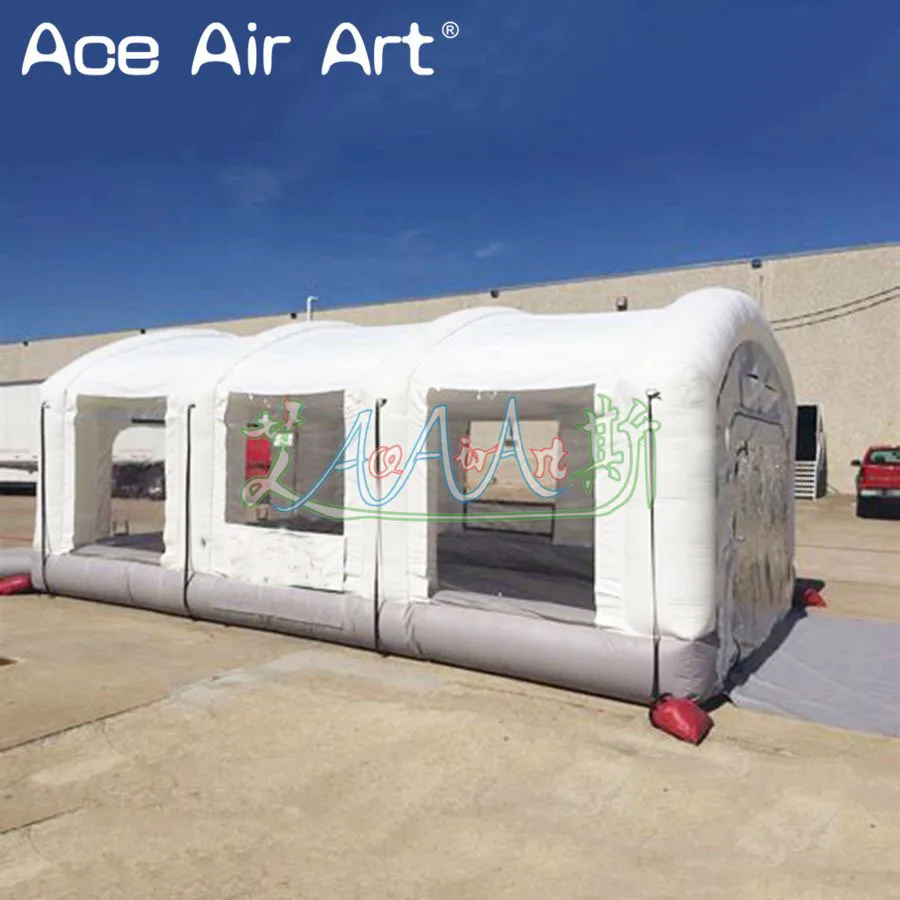 Portable Design Inflatable Car Painting Workroom,Spray Booth,Garage Tent With PVC Doors And Filters For Sale