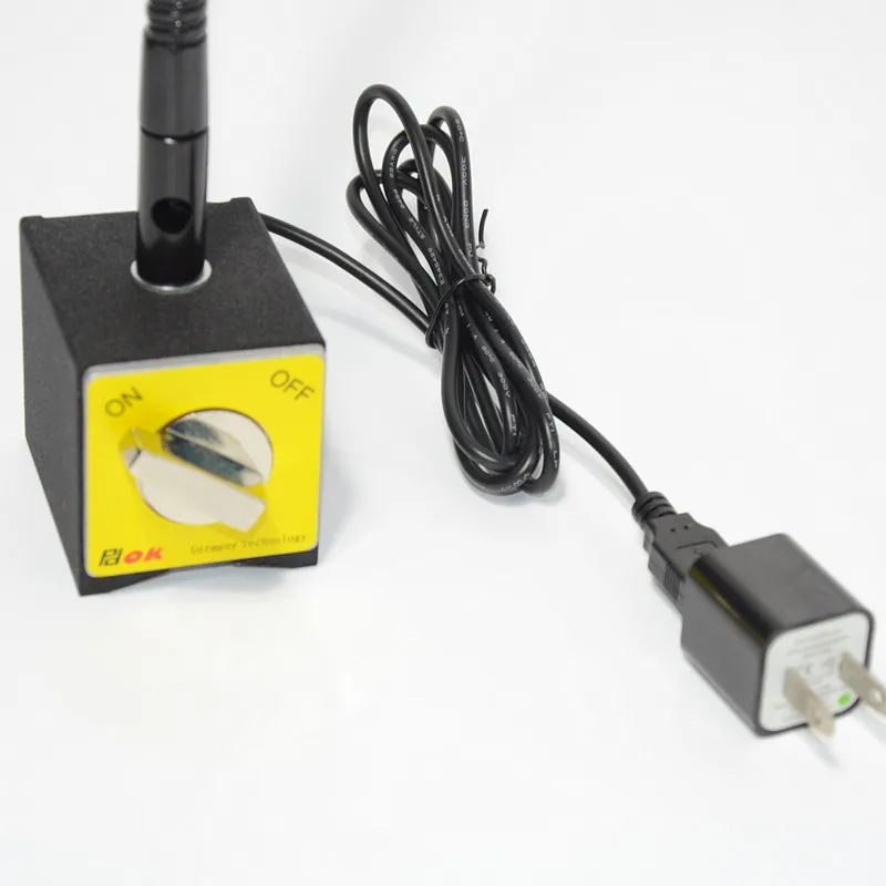 Produção industrial com ímãs com luzes led 8x 15x lupa reparação mesa de metal máquina luzes trabalho PD-6S