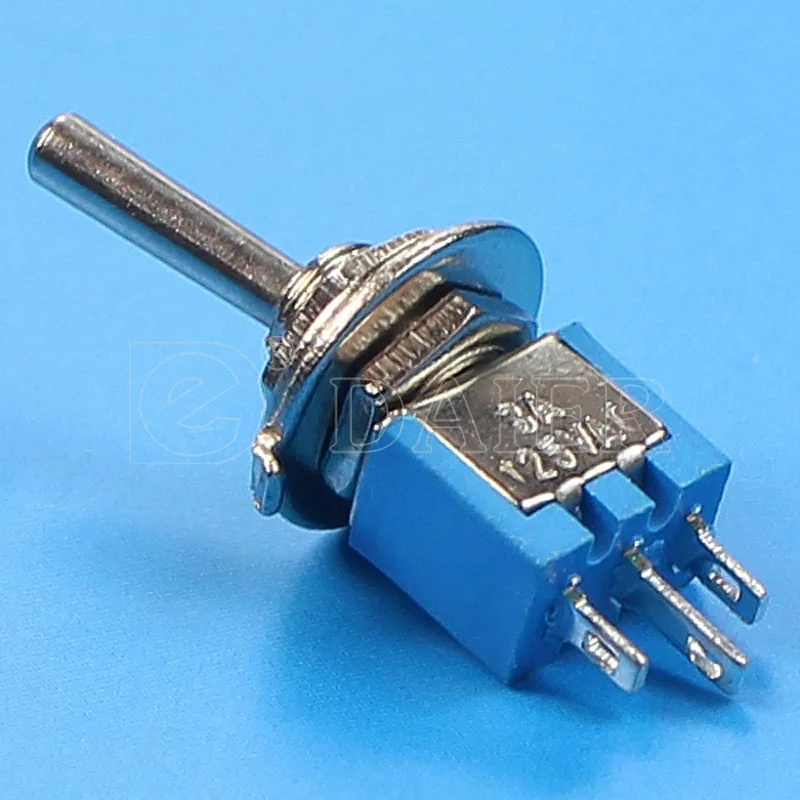 10Pcs Mini Toggle Switch ON-ON Latching  SPDT 3-Pins 3A 125VAC 1.5A 250VAC With Solder Terminal 2 Ways SMTS-102