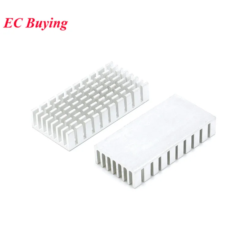 2pcs/1pc 50X25X10mm Heatsink Radiator Cooler Cooling Fin Aluminum Heat Sink for LED IC Transistor Module PCB PBC 50*25*10mm