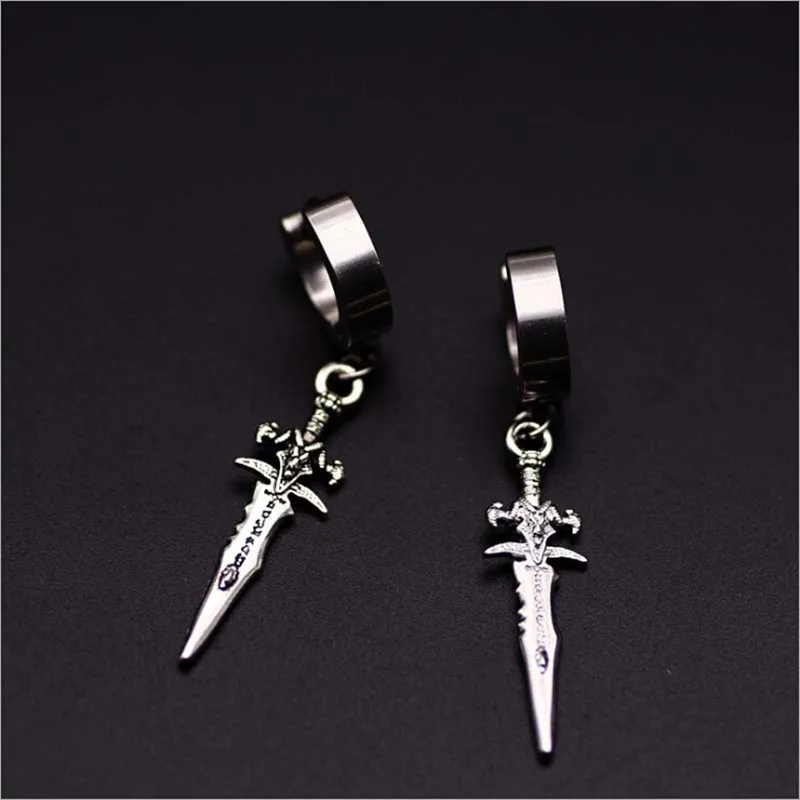 Original unique Mens single Spike stainless steel earring,guys jewellery,accessory, hipster, grunge style, punk, dagger earrings