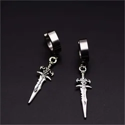 Original unique Mens single Spike stainless steel earring,guys jewellery,accessory, hipster, grunge style, punk, dagger earrings