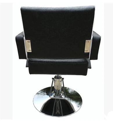 Barber's hair cut chair. Hair salons fashion beauty-care chair black and white image 5