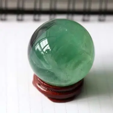 

Natural green fluorite sphere rock quartz crystal ball healing natural stones and minerals