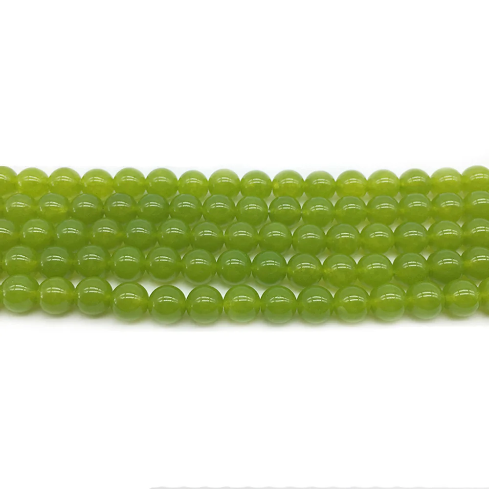 1strand/lot Green Quartz Crystals Stone Beads Round Loose Spacer Bead For Jewelry Making 4/6/8/10/12 mm Pick Size DIY Bracelet