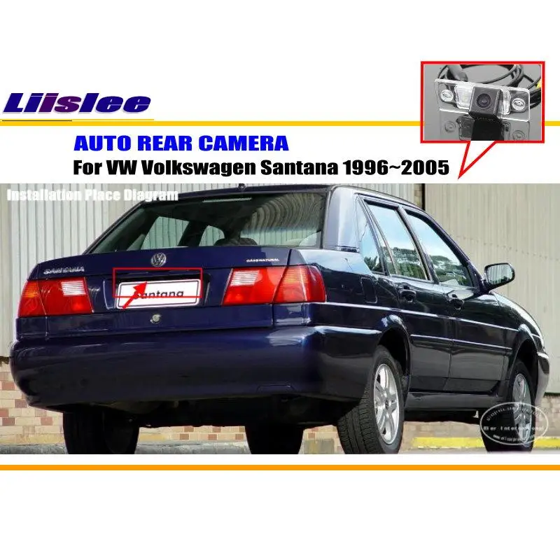 

Для VW Volkswagen Santana 1996-2003 2004 2005 Автомобильная камера заднего вида, резервная задняя парковочная Автомобильная HD фотокамера, комплект аксессуаров