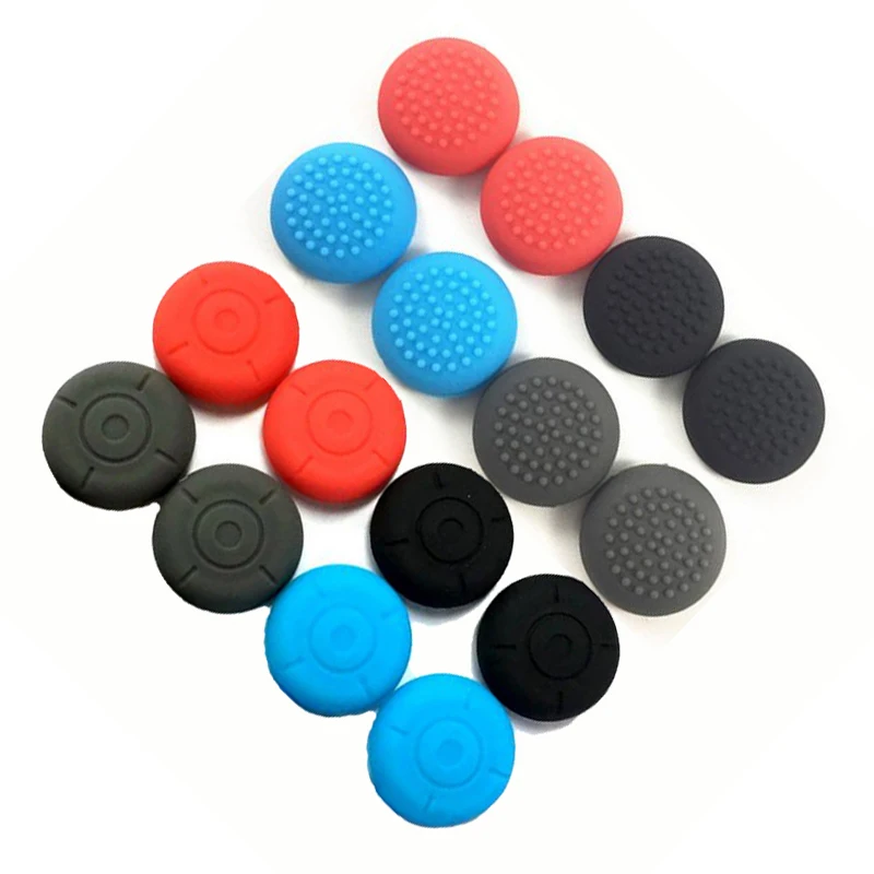 4Pieces Silicone Thumb Stick Grip Caps Joypad Analog Joystick Cover Case For Nintend Switch NS Controllers Joy-Con ThumbStick