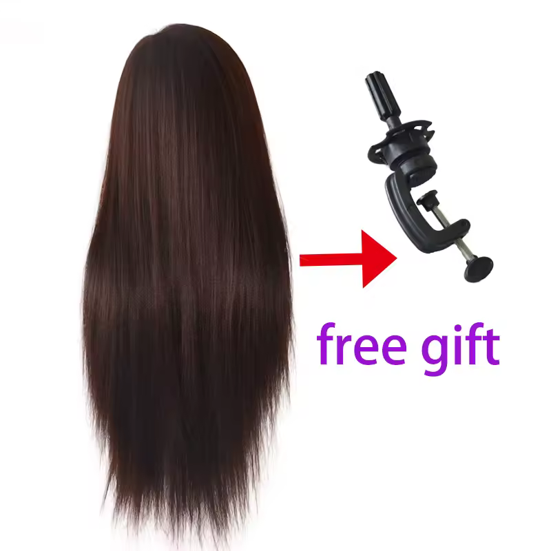 ראשי הדרכה מקצועיים עם שיער ארוך ועבה בובות תרגול שיער ראש עיצוב שיער maniqui tete בובות ראווה למכירה