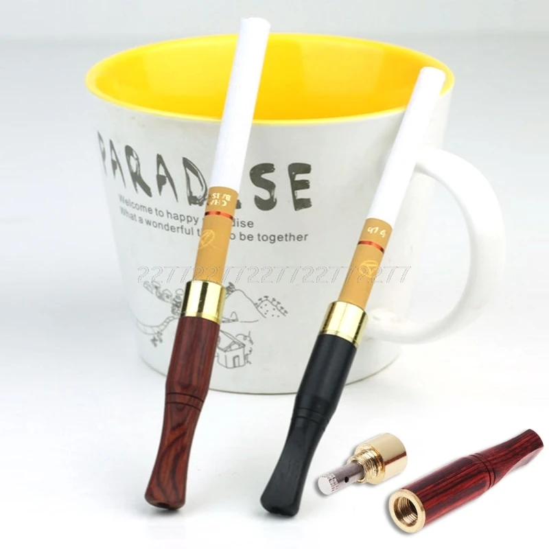 Smoking Pipe Bit Straight Filter Wooden Polish Smoke 6mm/8mm Cigarette Holder N01 Dropship