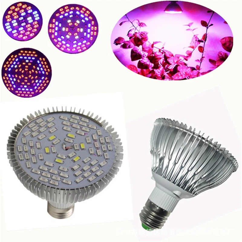 Full Spectrum 18W 28W 40W 80W 120W LED Grow Lights E27 Horticulture Garden Flowering Hydroponics Vegetables Plant Lamps