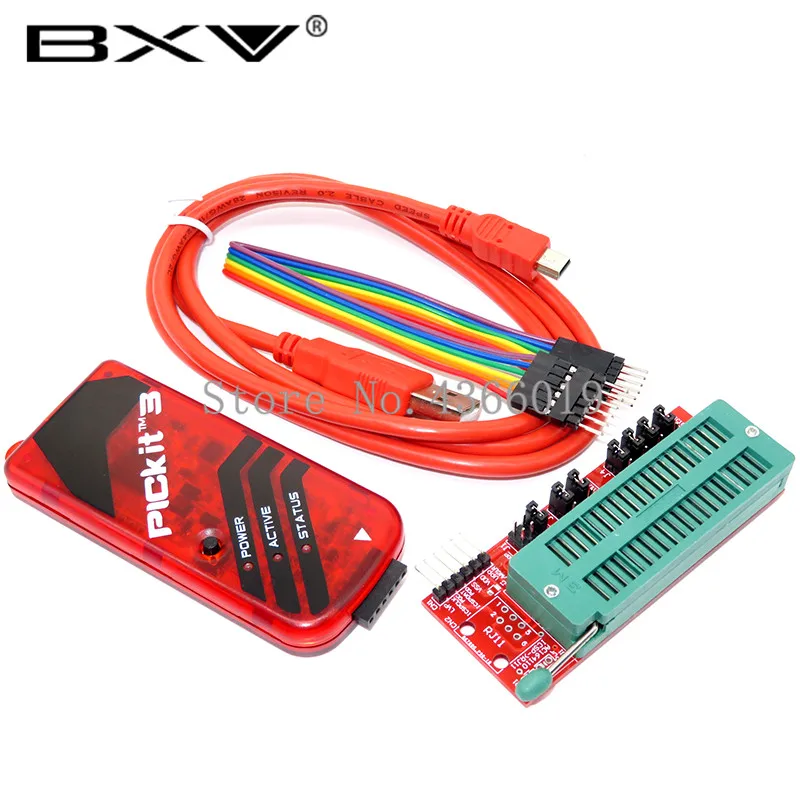 

1set PICKIT3 Programmer + PIC ICD2 PICKit 2 PICKIT 3 Programming Adapter Universal Programmer Seat