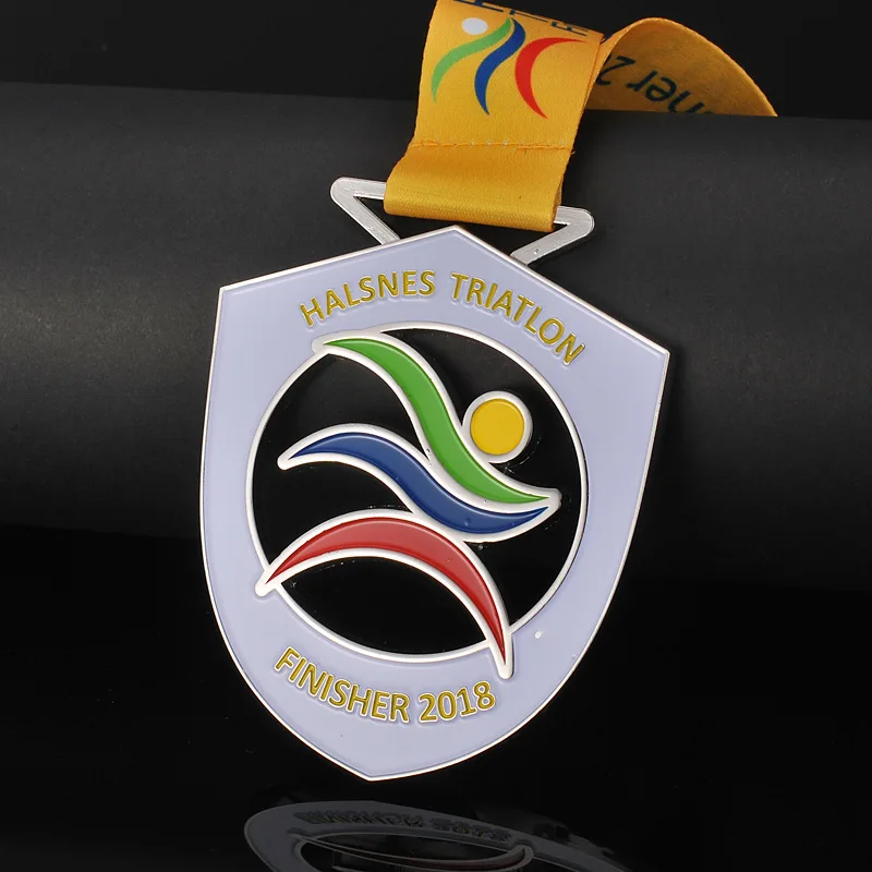 Wholesale custom sports medals high quality openwork metal badges