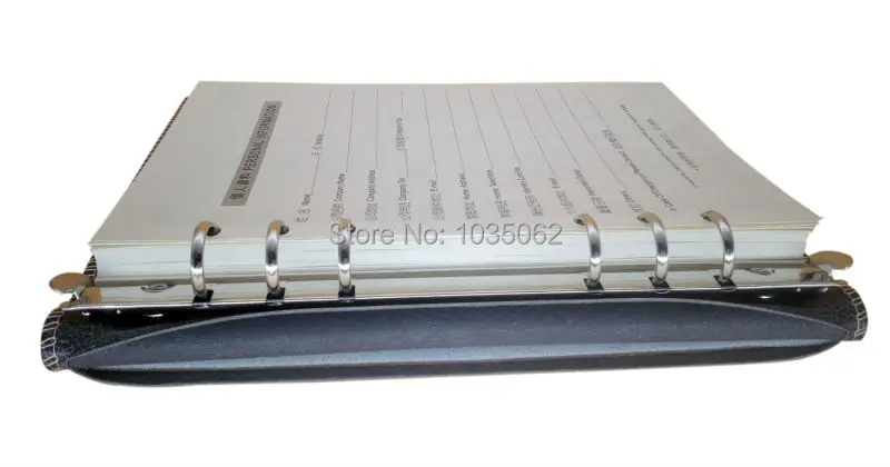 Soft Hardcover Premium PU leather Binder A5 Notepad Can Fold