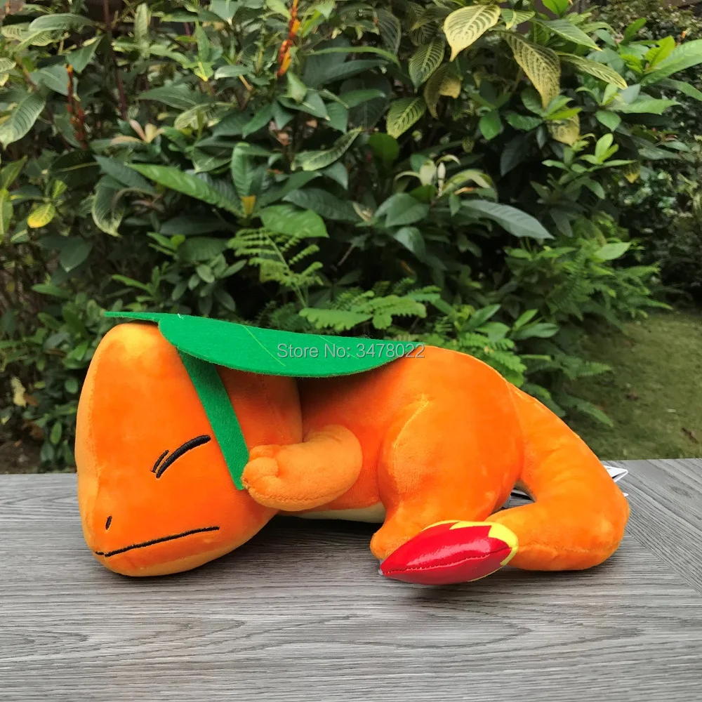 

26cm Cute Pokemon Sleeping Position Charmander Plush Cartoon Stuffed Toy Soft Doll