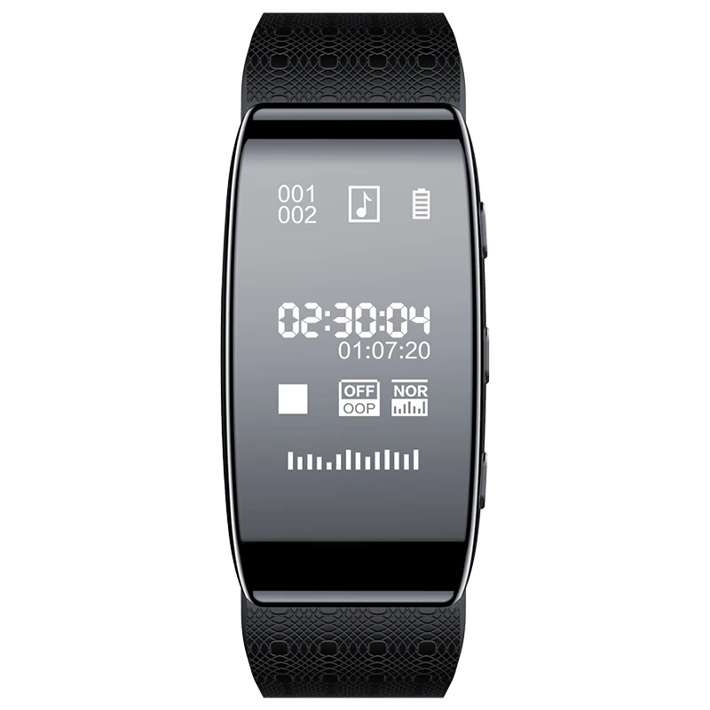 Yescool A80 Voice-activated Digital Voice Recorder Watch Hidden HiFi Music Player Pedometer Smart Wristband Stealth Dictaphone
