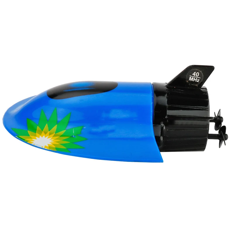 RC Submarine Mini RC Fishing Boat High Speed Racing Boat 27mhz Radio Remote Control Submarine Toys for Children Gift Outdoor Toy