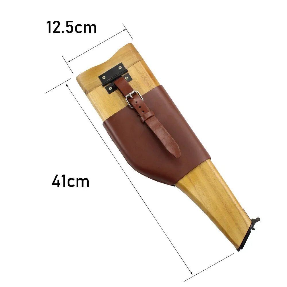 Broomhandle-mauser c96用の木製ホルスター,ショルダーストラップ付き
