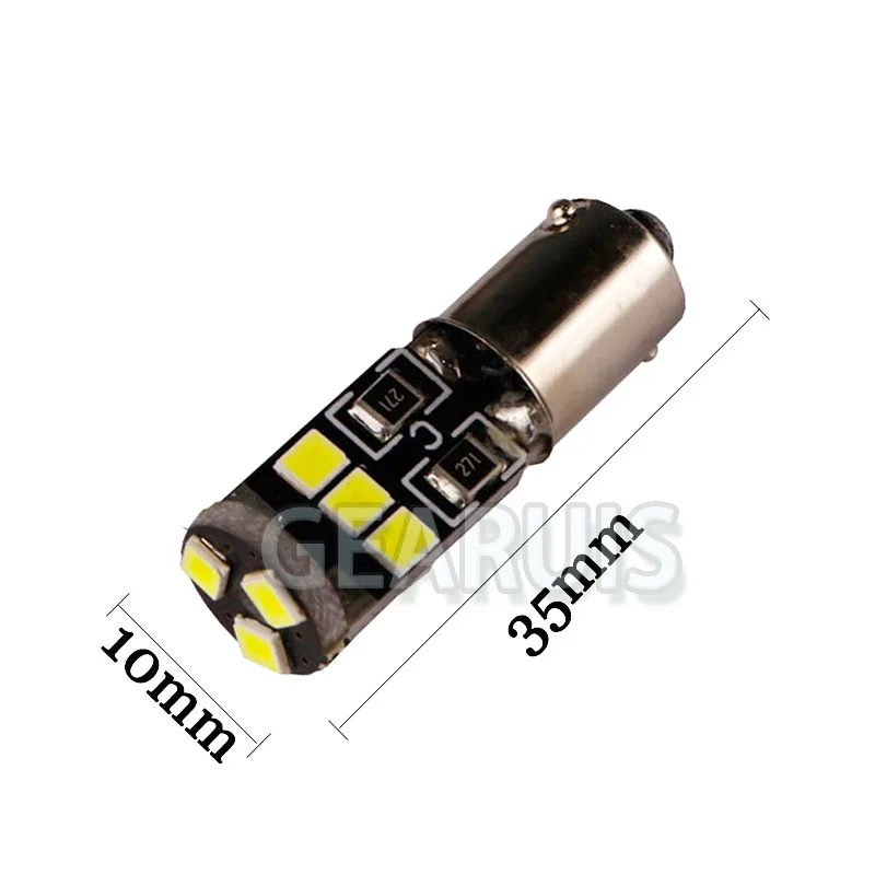 10pcs/lot car t4w ba9s 9 smd 2835 led 35mm*10mm*9mm Canbus Error Free 12V Car Interior Reading Side Wedge Lamps Clearance Lights