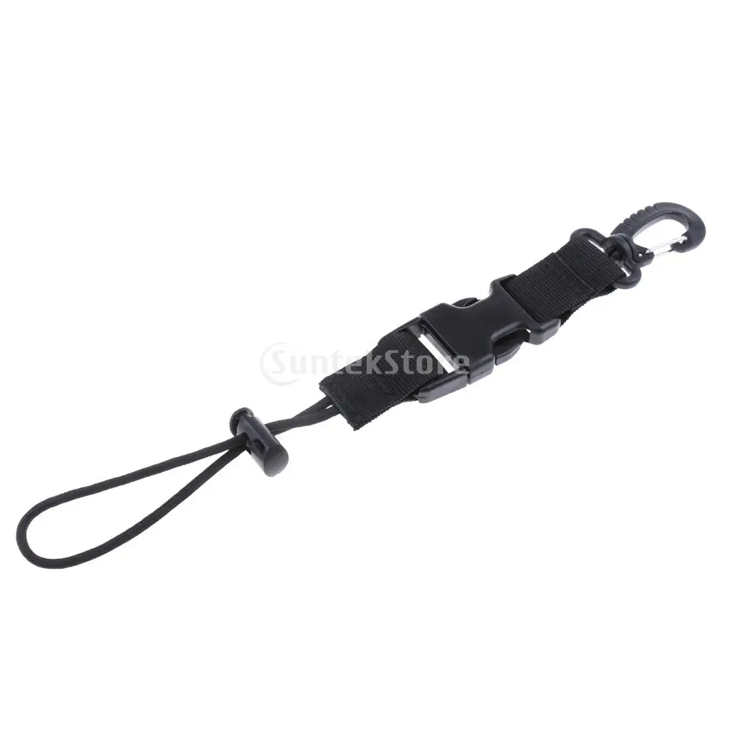 Duiken Lanyard Dive Camera Torch Zaklamp Keeper Houder Spanband & Snelsluiting, Swivel Clip