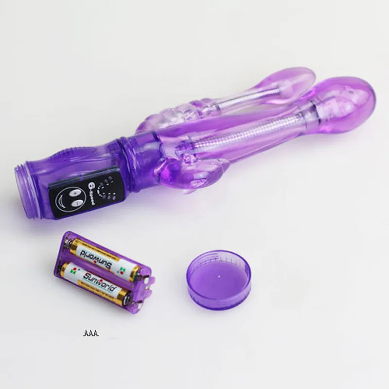 6Speed Triple Anal Clit Vibrator Rabbit Massage BUTT Masturbation G-spot Orgasm Stick 2 Motor Vibrating Sex Toys for women