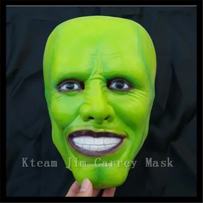 

Hot !!! Famous Magic Comedy Movie ("The Mask" ) Mask Latex Jim Carrey Mask Halloween Costume Cosplay/Masquerade Costume Prop/Toy