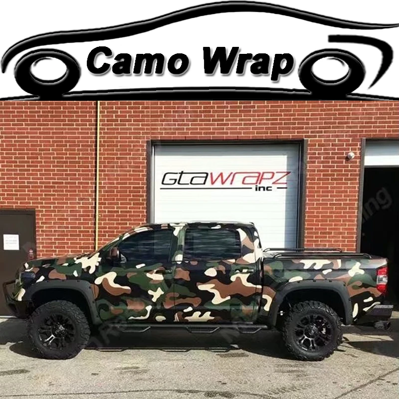 

Army Green Camouflage Vinyl Film Wrap Foil With Air Bubble Free Military Adhesive Motorcycle Automobiles Car Sticker Decal