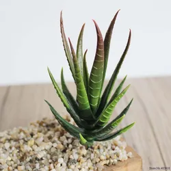 1PCS Artificial Succulent Plants Aloe Zebrina Artificial Plants Landscape Fake Flower Arrangement Garden Decoration Accessories
