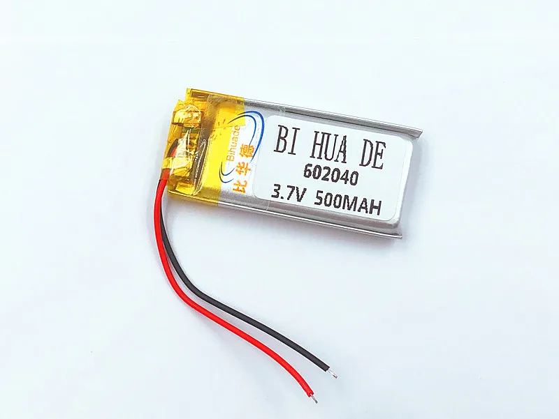 li-po  3.7V 500mAh 602040 Lithium Polymer Li-Po li ion Rechargeable Battery cells For Mp3 MP4 MP5 GPS