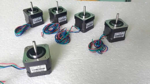 

5pcs 4-lead Nema17 Stepper Motor 42 motor Nema 17 motor 42BYGH 1.7A (17HS4401) 3D printer motor and CNC XYZ