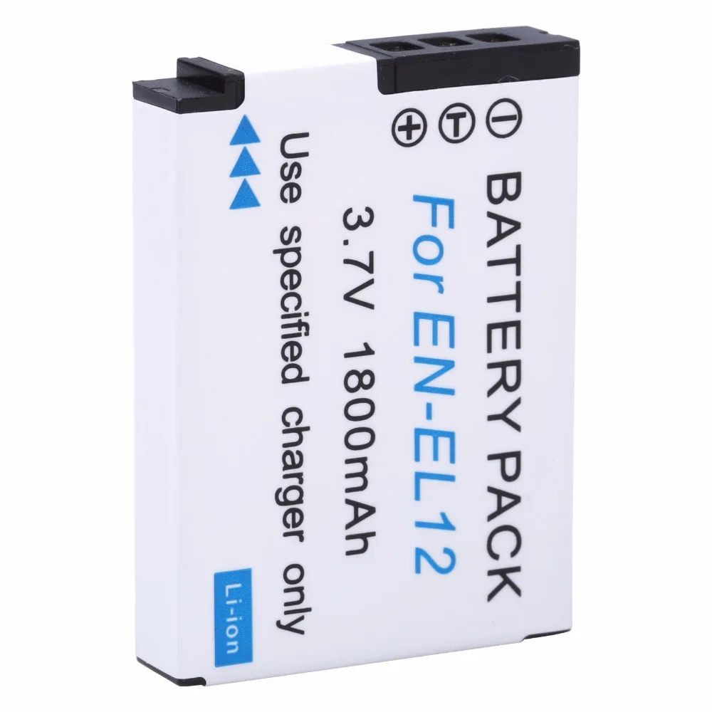 1 Pc 1400mAh 3.7V EN-EL12 ENEL12 EN EL12 Li-ion Battery for Nikon CoolPix S8000 S610 S620 S70 S9100 S1100 High quality