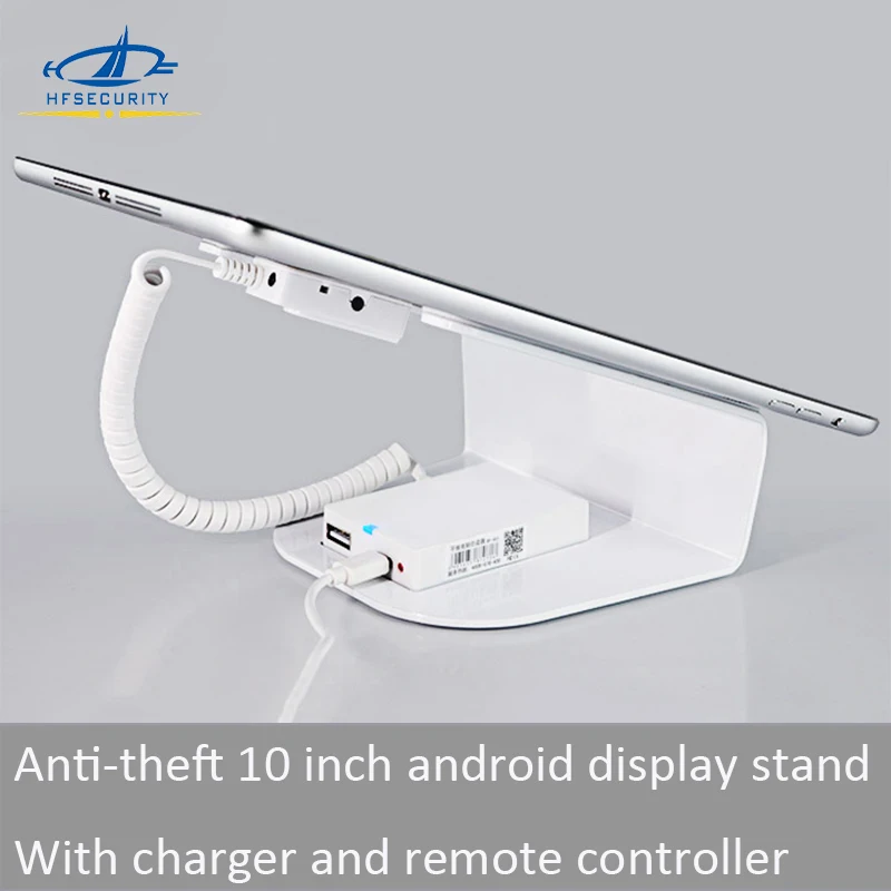 [[HFSECURITY] 10 Inch Android Miếng Lót Chống Trộm Báo Động Đỡ Mini Sạc Điều Khiển Từ Xa Ổ Khóa Cho Miếng Lót đỡ