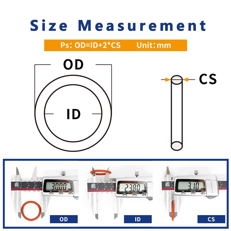 Red Silicon O-ring Silicone/VMQ CS3.5mm Thickness OD55/90*3.5mm O ring Seal Rubber Ring Silicone Sealing Gasket Sanitary Washer
