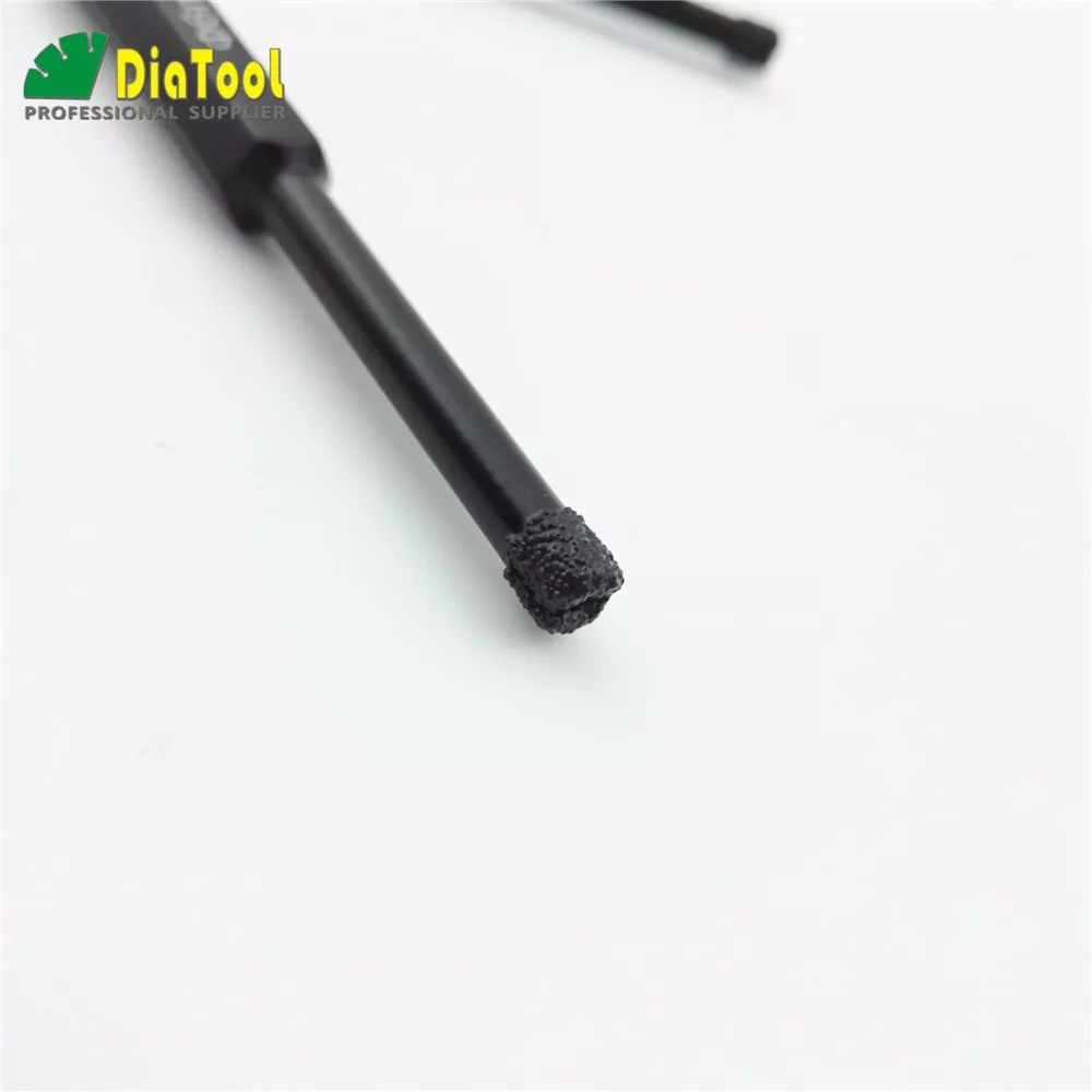 DIATOOL 1 مجموعة/3 قطعة مسدس عرقوب الماس لقم الرطب 6 مللي متر + 8 مللي متر + 10 مللي متر الحفر الجرانيت الرخام البناء فراغ صنع من النحاس بت الأساسية الرطب