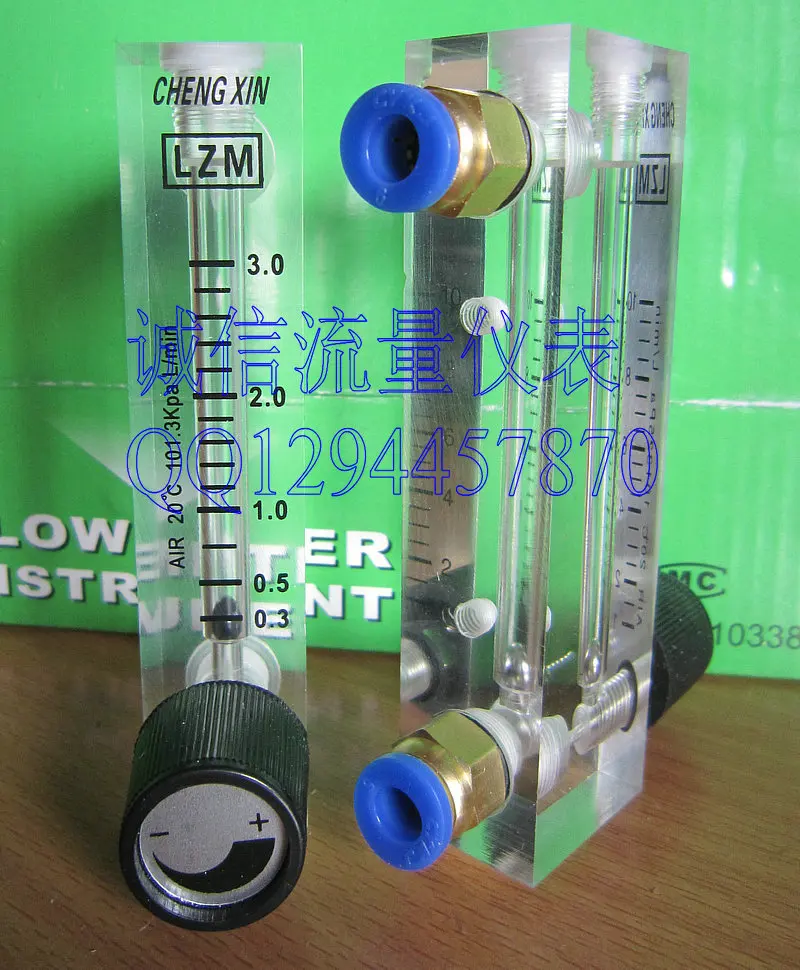 

LZM-4T adjustable air flow meter 0.3-3L/min gas flowmeter