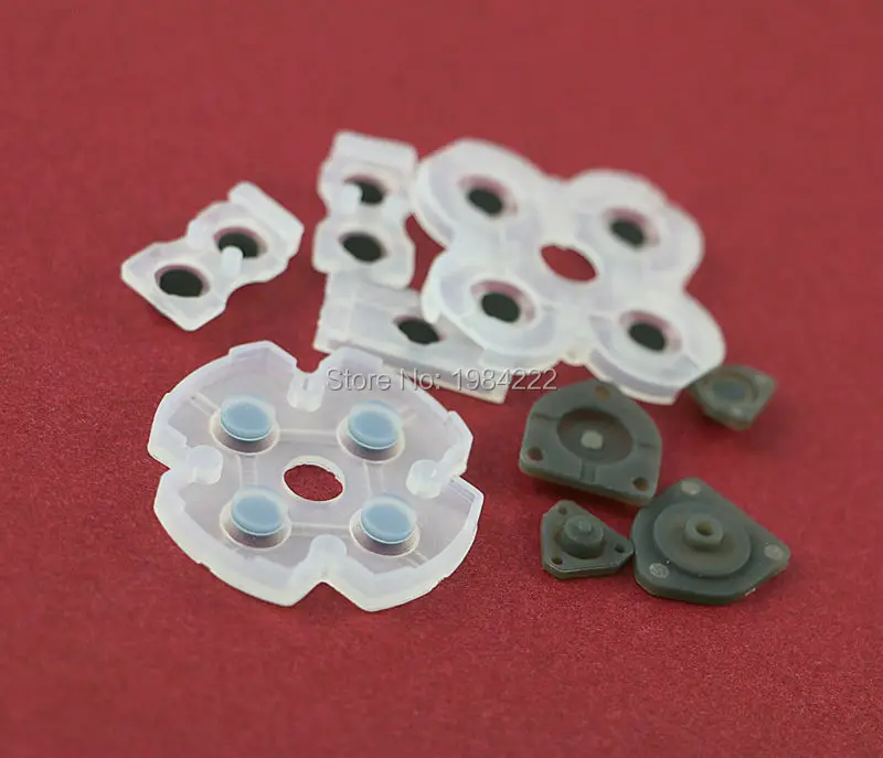 5sets/lot Rubber Conductive Button Pads for PlayStation 4 PS4 Controller Dualsohck 4 Button Repair Pads