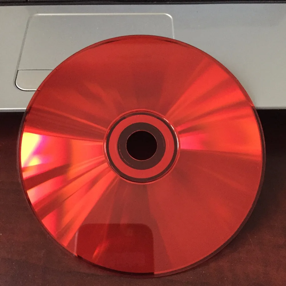 Hurtownia 5 dysków 700 MB Pusty półdrukowany czerwony CD-R — zdjęcie produktu 2