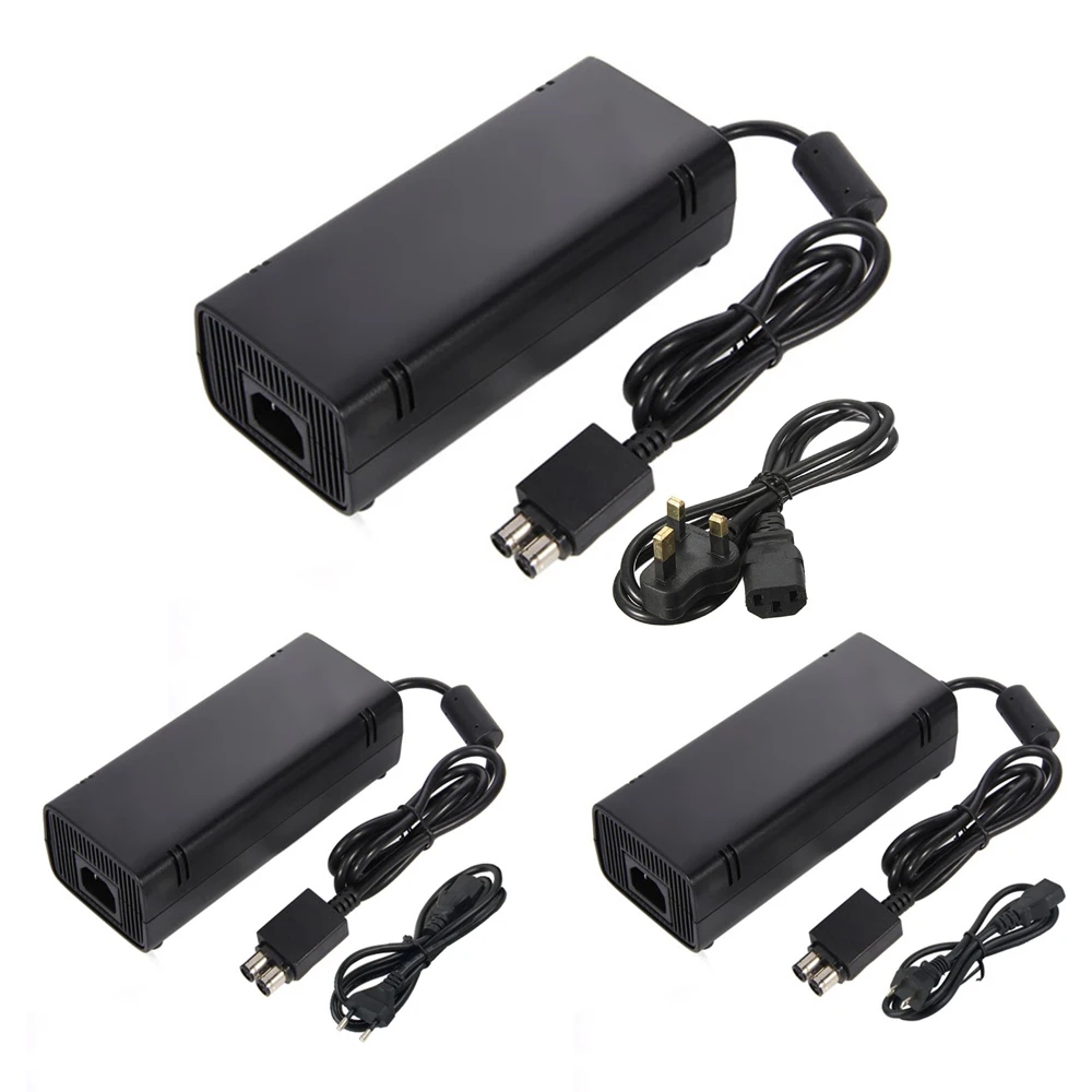 20PCS US/EU/UK AC Adapter Charger Power Supply Cable For Xbox360 Slim