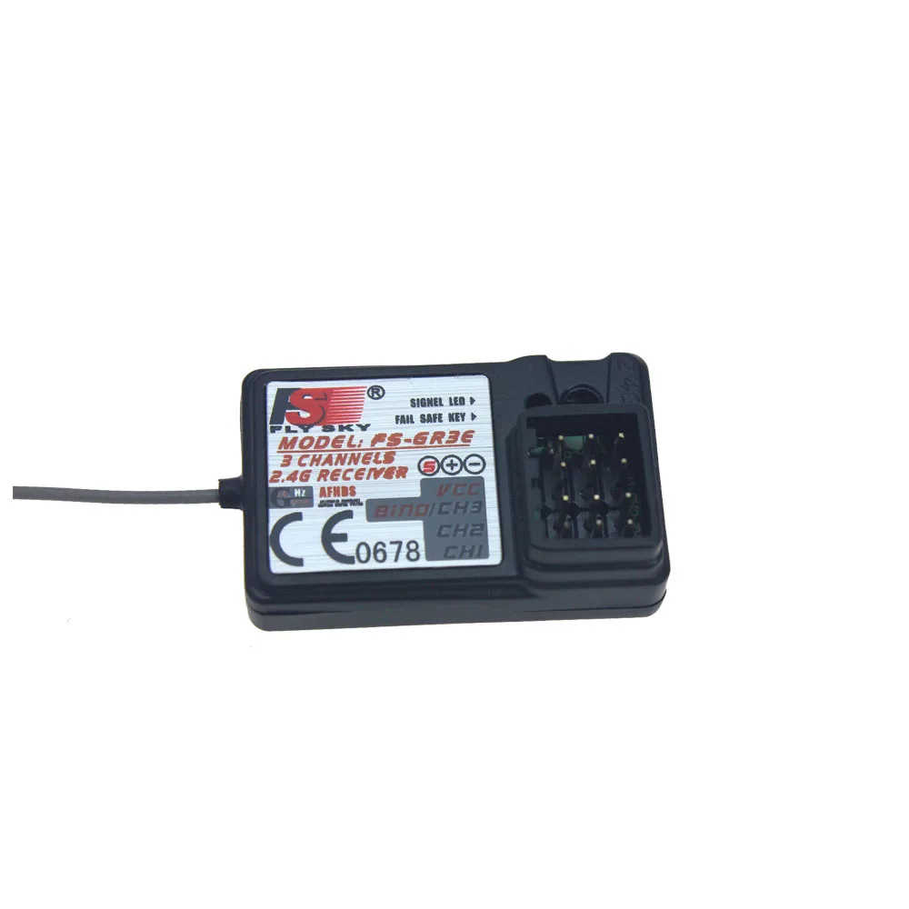 FS-GR3E 3 Channel 2.4G GR3E Receiver with Failsafe GT3B GR3C Upgrade for RC Car Truck Boat GT3 GT2 Transmitter