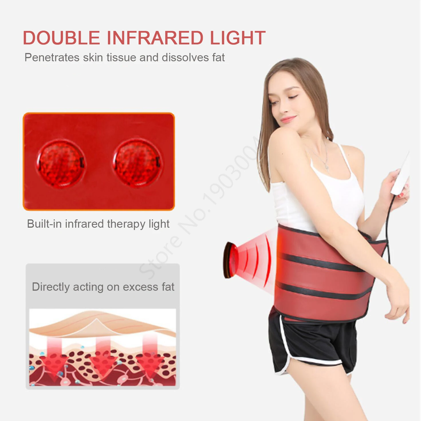 Electro Heating EMS Stimulation Smart Lose Weight Far Infrared Massage Belt Vibration Slimming Machine Fast Thin Belly