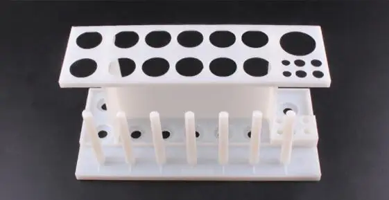 19-hole plastic test tube rack Large hole 3.1 cm small hole 2.3cm Multi-functional test tube rack chemical experiment equipment